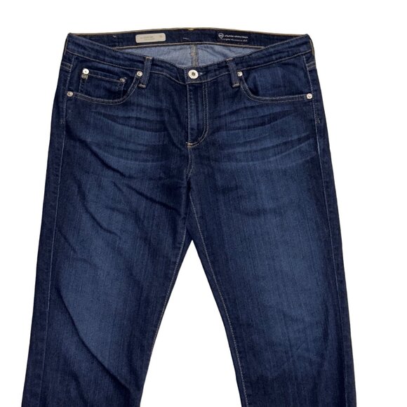 AG Adriano Goldschmied The Stevie Tailored Leg Jeans 32R Dark Wash Denim - Picture 4 of 9